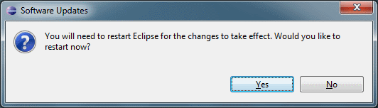 Restart Eclipse